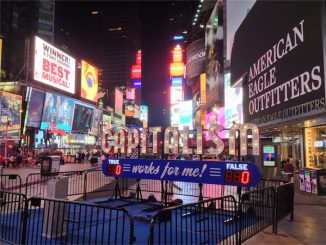 Capitalism Works for Me! in Times Square