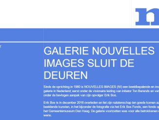 Galerie Nouvelles Images sluit de deuren